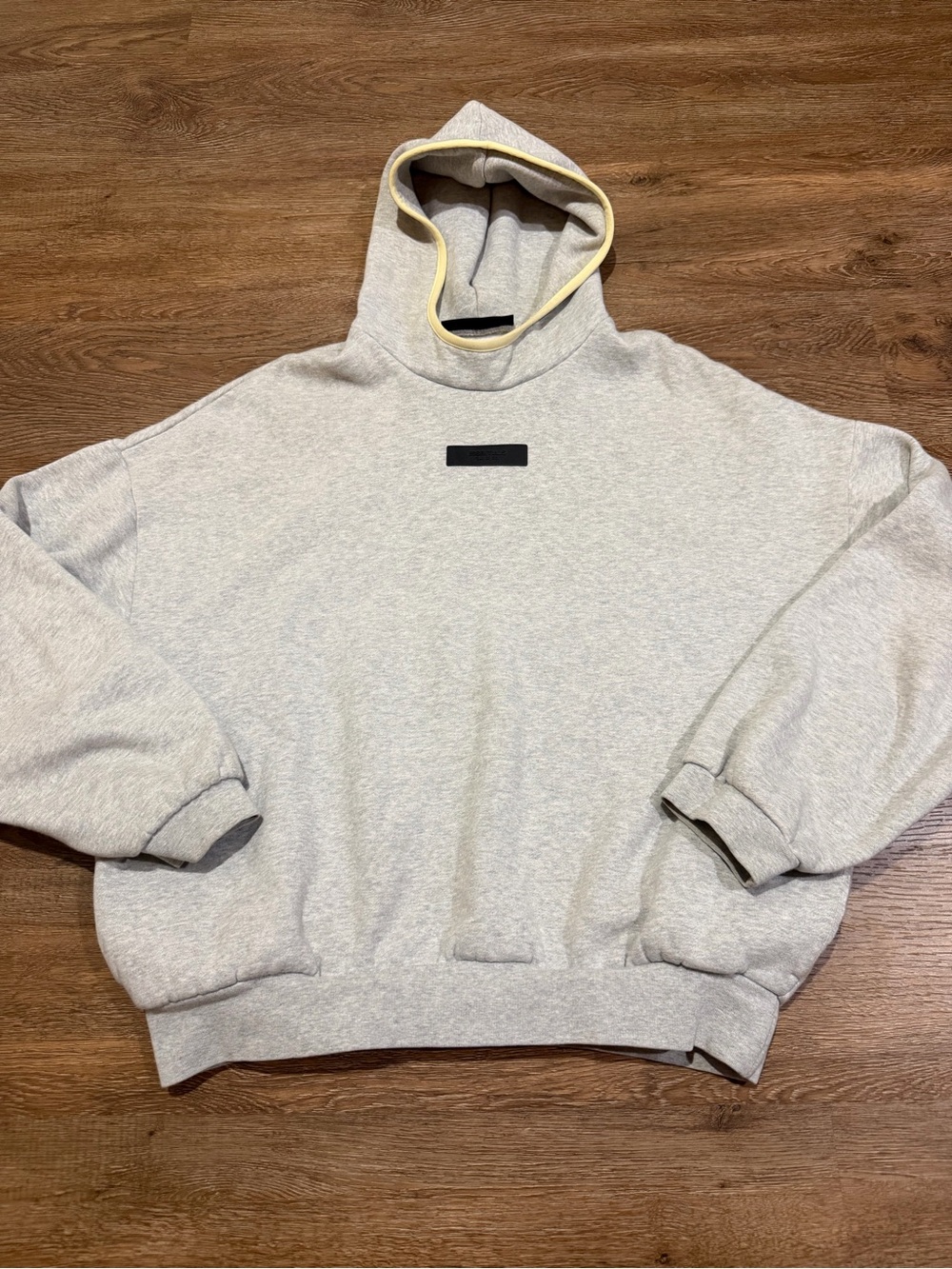 Fear of God Essentials Light Heather Grey Oversized Hoodie Medium Unisex - Picture 3 of 12